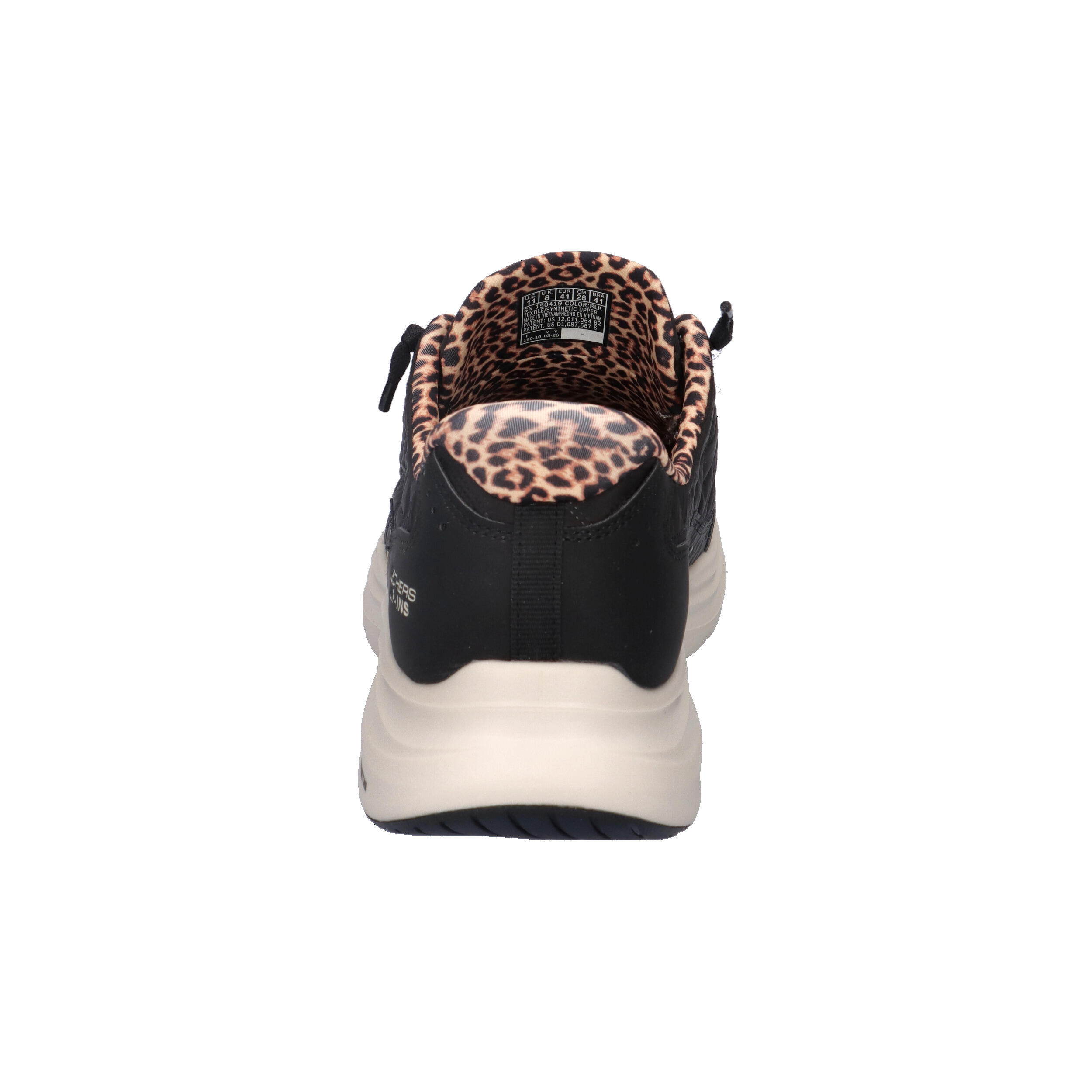 Baskets Femme Baskets Skechers CONTOUR FOAM-LEOPARD DREAM Noir Skechers 13/15