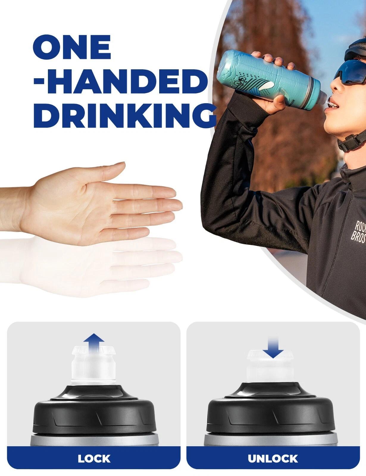 ROCKBROS Fahrrad Flasche Wasserflasche Kalt Halten 3/7