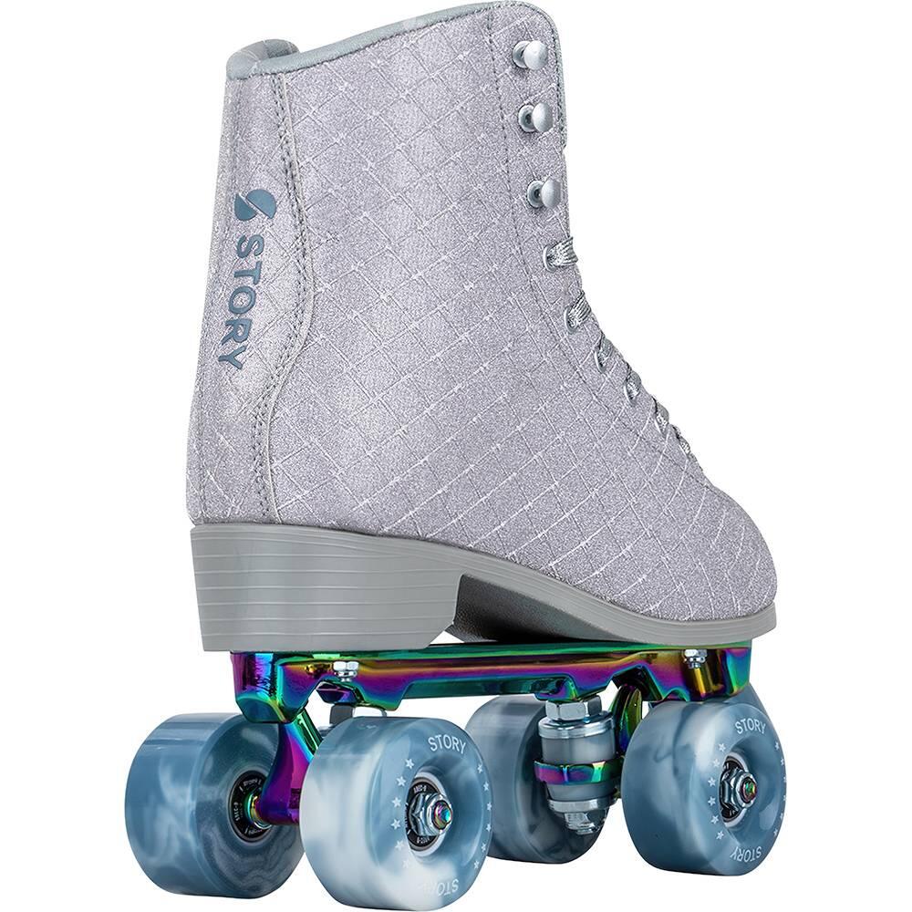 STORY Phoenix glitter-silver Quad-Rollschuhe 3/4