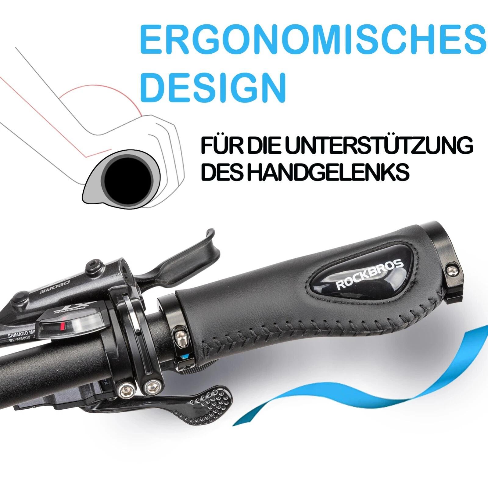 ROCKBROS Fahrradgriffe Lenkergriffe Anti-Rutsch 3/6