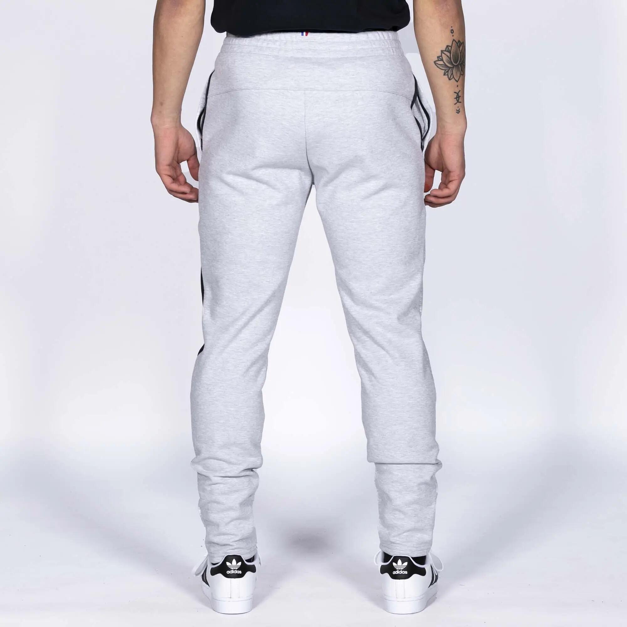 Pantaloni Le Coq Sportif Tech Pant Tapered N°1 Grigio Adulto 3/4