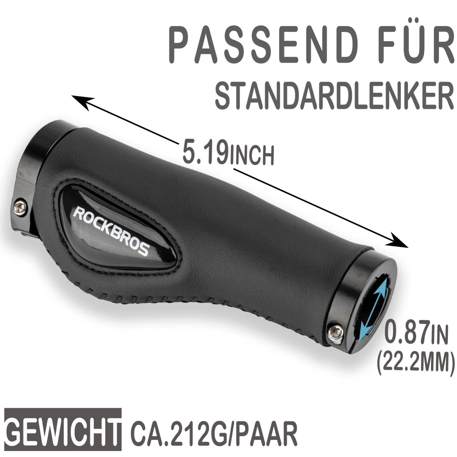 ROCKBROS Fahrradgriffe Lenkergriffe Anti-Rutsch 2/6