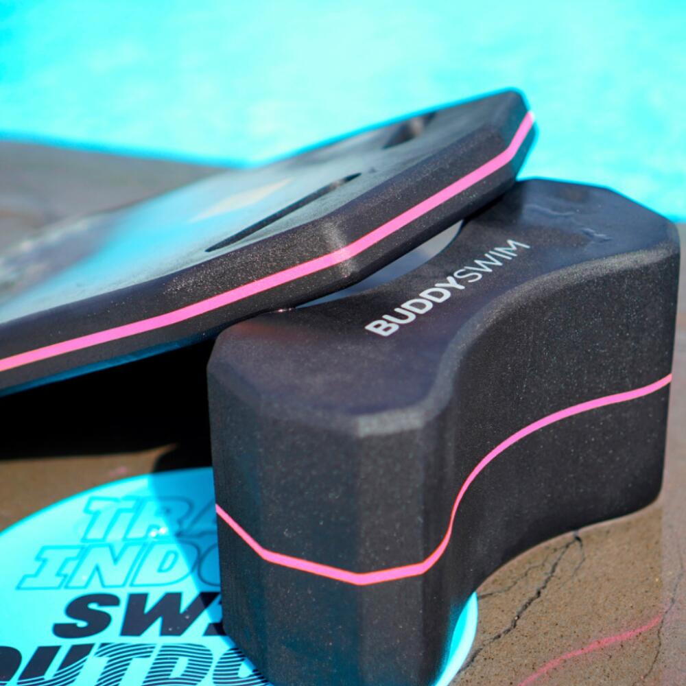 Pull Buoy ósemka do pływania BuddySwim Black/Pink 4/5