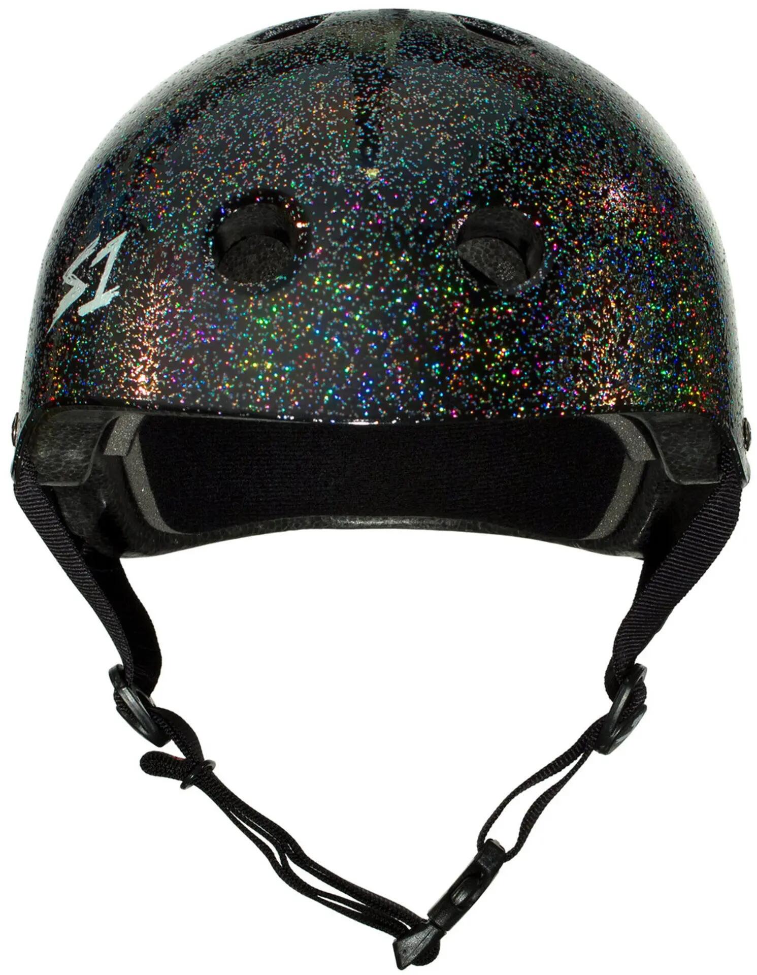 S-ONE Casque LIFER Noir Brillant Paillettes- Taille M 3/5