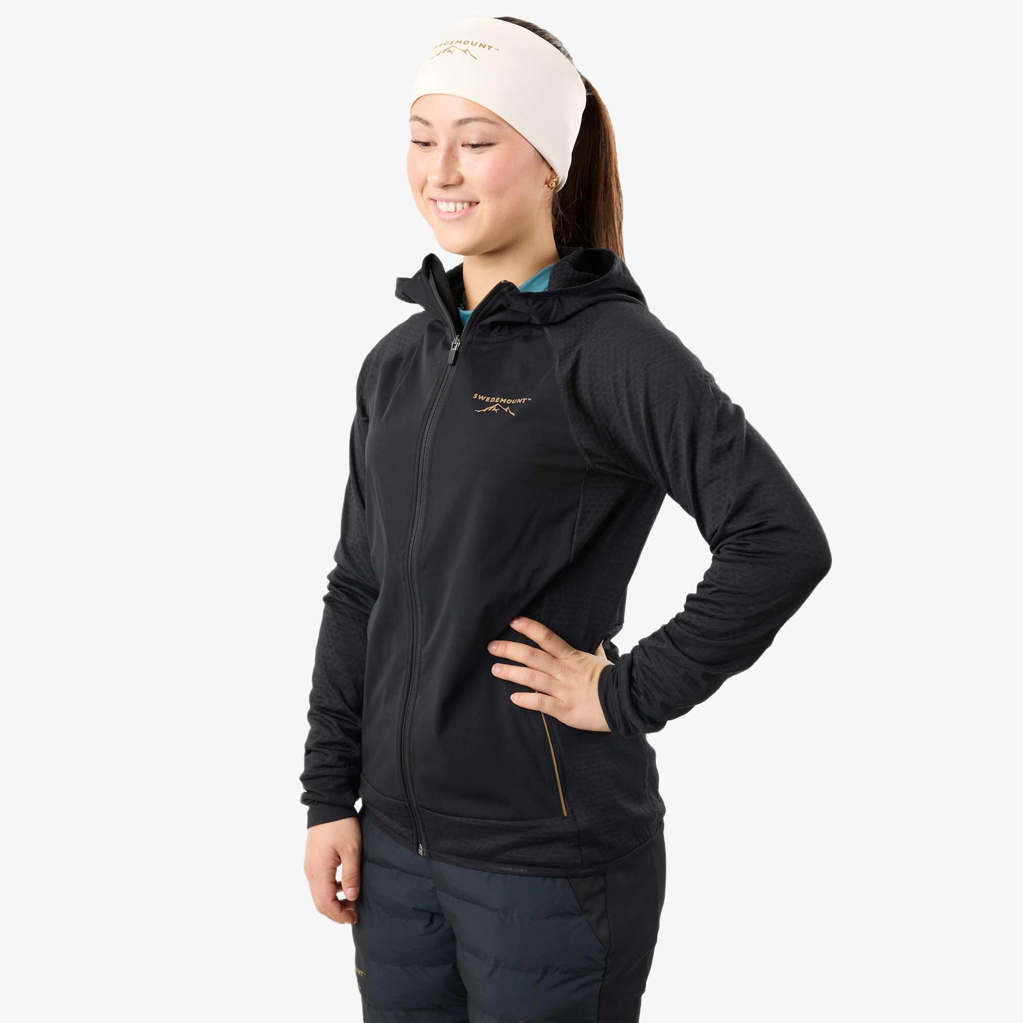 Damen Langlaufjacke Nordic Wind wasserabweisend atmungsaktiv Full Zip Kapuze W 4/7