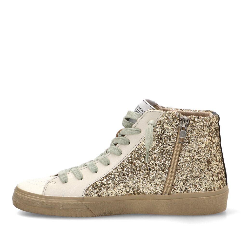 Deportivas Casual Mujer Suela Plana - Modelo M5050 Oro 3/6