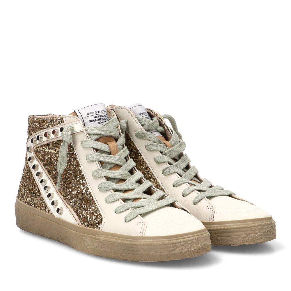 Deportivas Casual Mujer Suela Plana - Modelo M5050 Oro 2/6