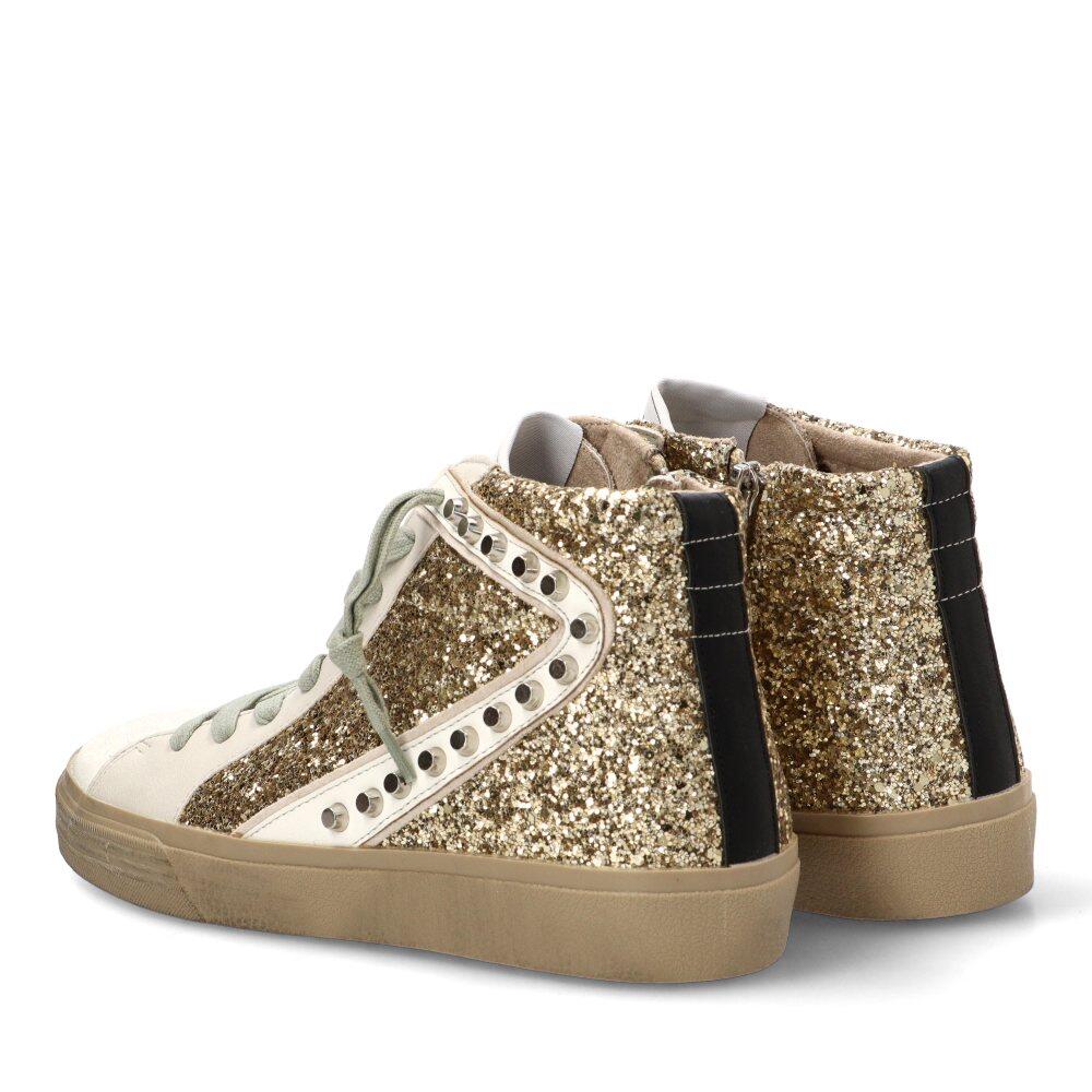 Deportivas Casual Mujer Suela Plana - Modelo M5050 Oro 4/6