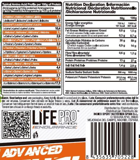 LIFE PRO ENDURANCE RECOVERY PRO 800G - Recuperación Muscular y Energía 3/5