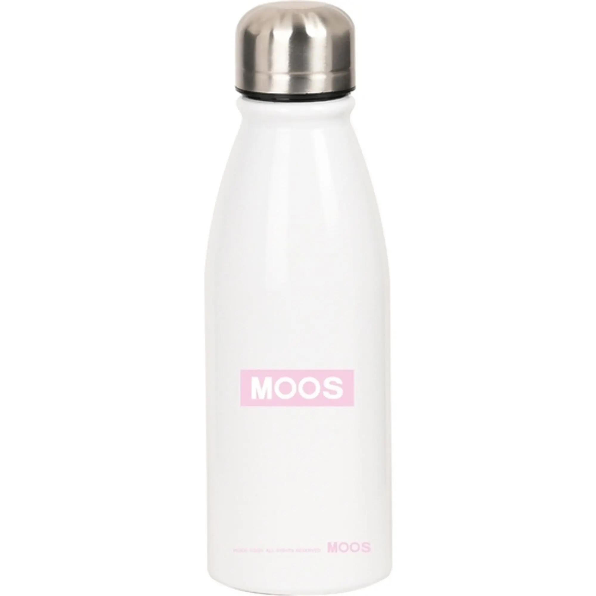 Gourde Metálica Enfant Moos Butterflies Blanca avec Tapón de Rosca 0,5 L 2/2
