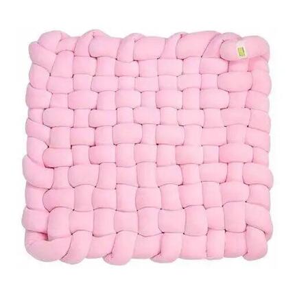 Lulando karierte Spielmatte 80x80 cm rosa