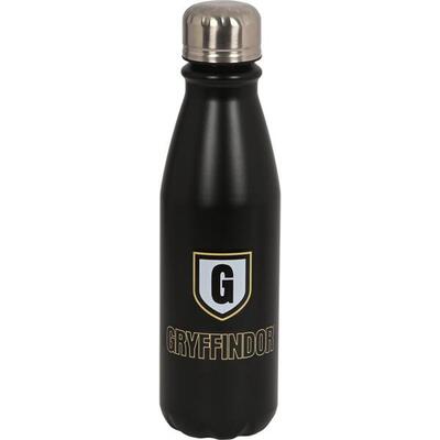 Borraccia Metálica Bambini Harry Potter Bravery Gryffindor Nera con Tapón 05 L