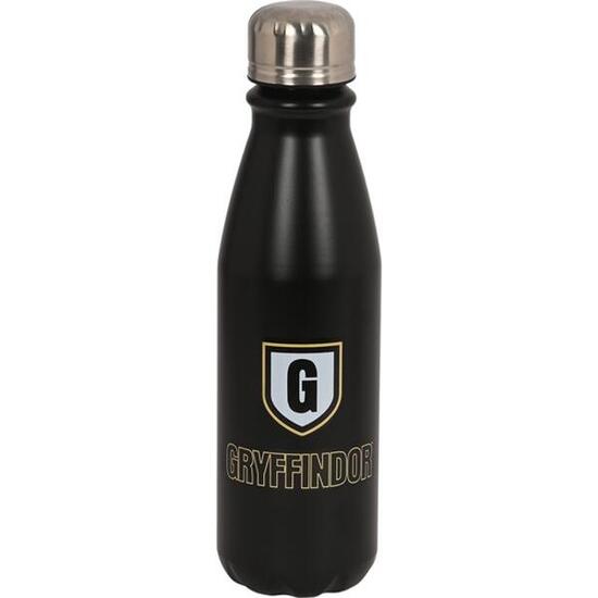 Borraccia Metálica Bambini Harry Potter Bravery Gryffindor Nera con Tapón 05 L