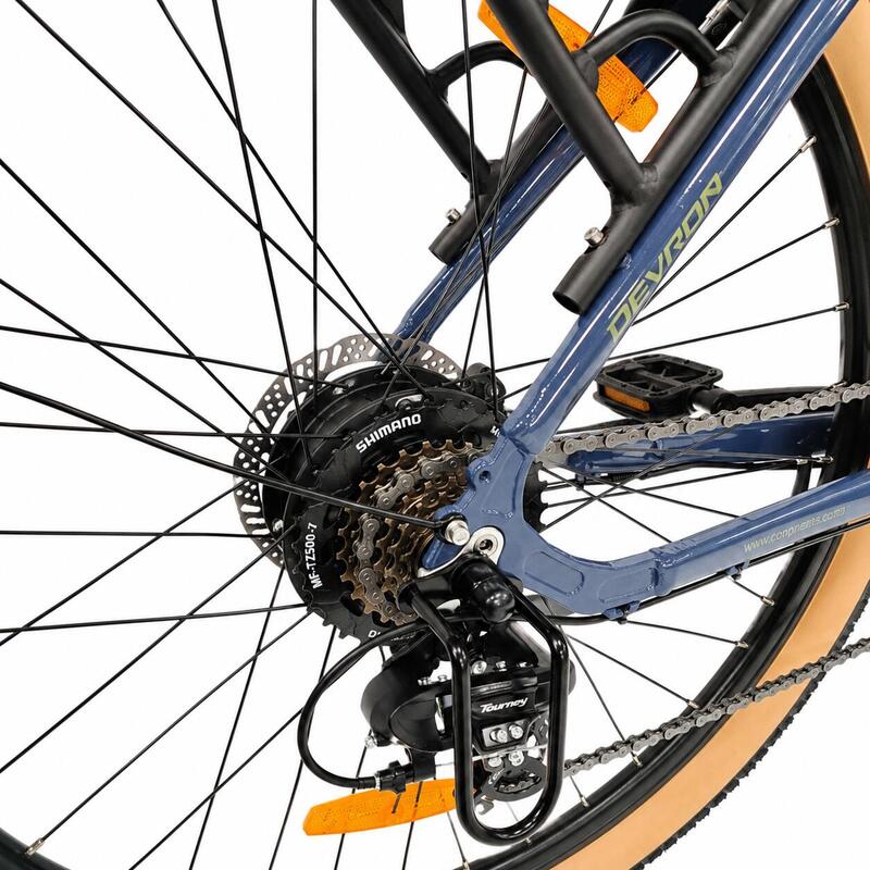 Bicicleta electrica Oras Devron 28200, M, Gri Inchis