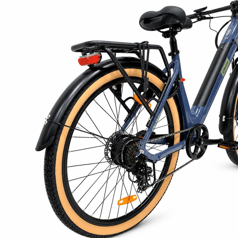 Bicicleta electrica Oras Devron 28200, M, Gri Inchis