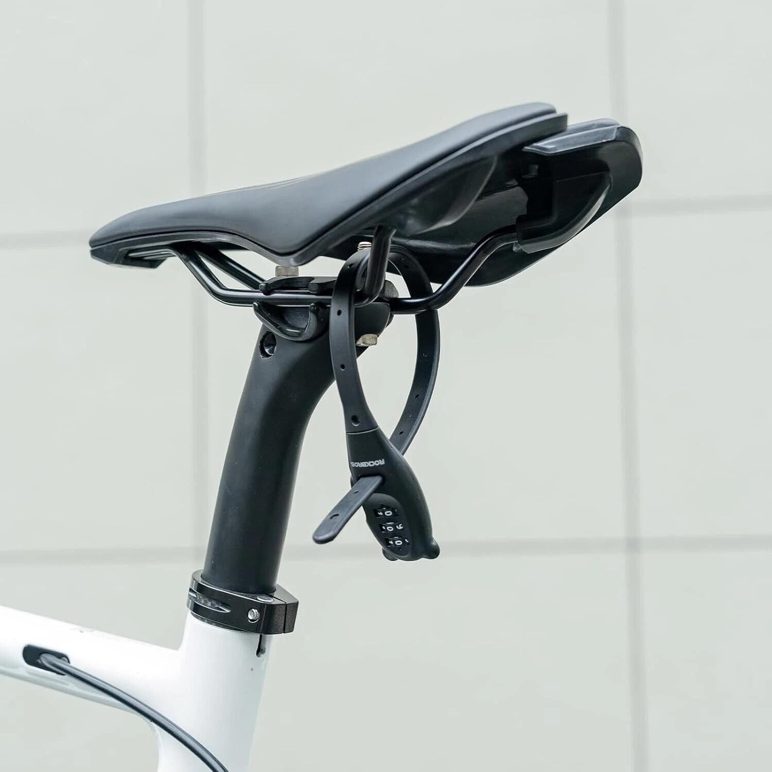ROCKBROS Fahrradschloss mit Kabelbinder Zahlenschloss 4/6