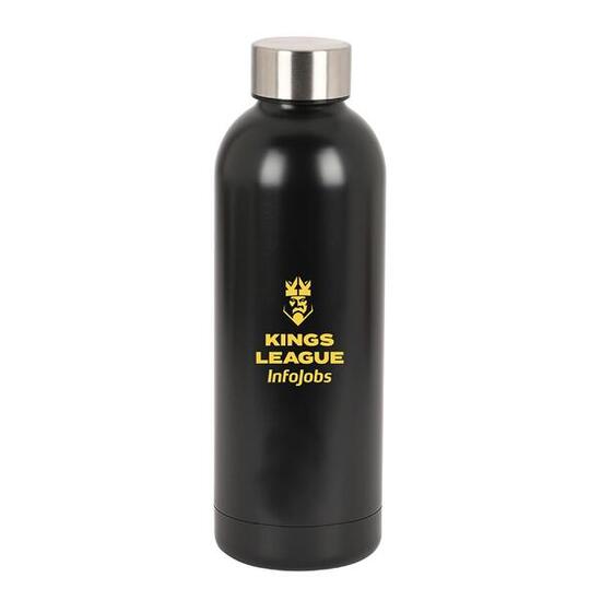 Gourde Bouteille isotherme en acier inoxydable Kings League Noir avec Tapón