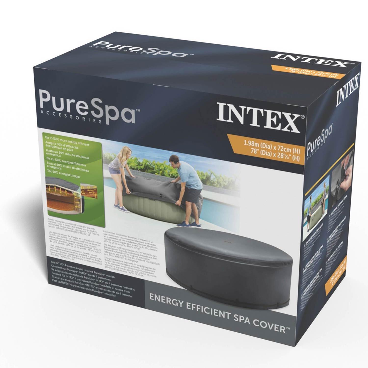 Bâches de piscine Intex Gris 6/6