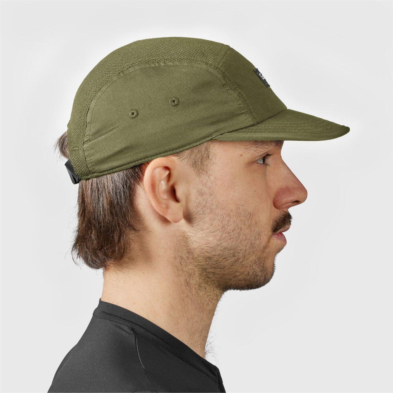 GripGrab 5 Panel Olive Cap 3/4