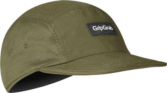 GripGrab 5 Panel Olive Cap
