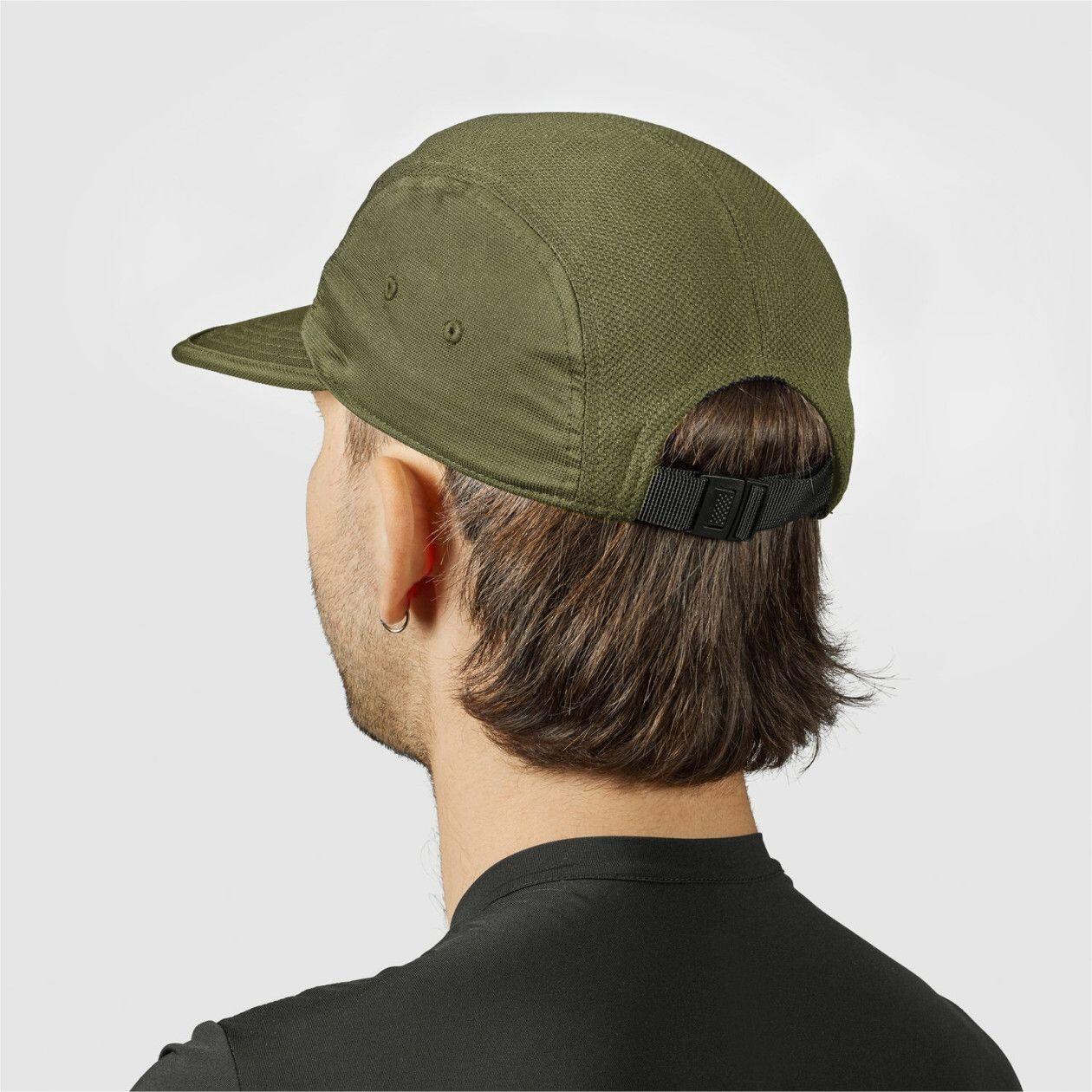 GripGrab 5 Panel Olive Cap 4/4
