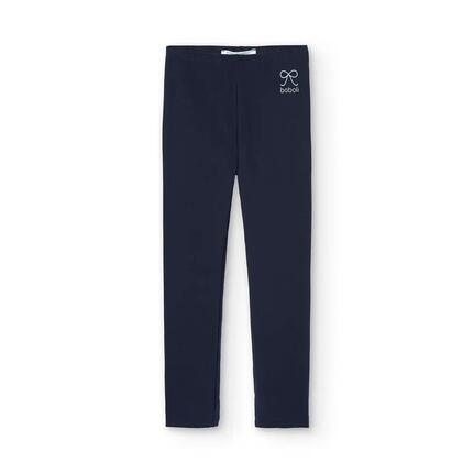 Legging fille en maille avec noeud