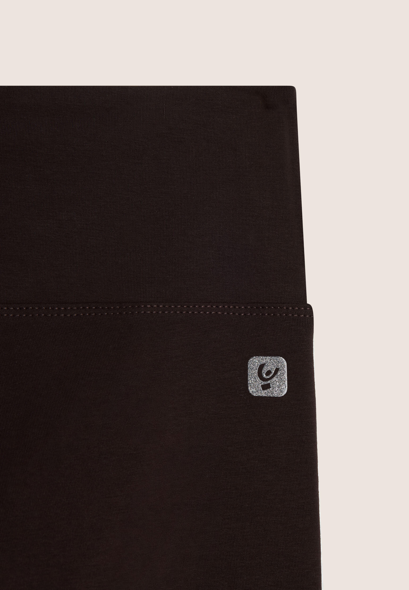 Leggings in cotone con vita alta e carré a cuore 3/3