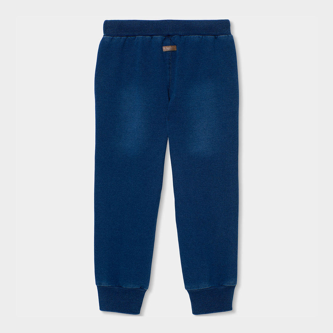 Pantalón niño felpa denim azul 2/4