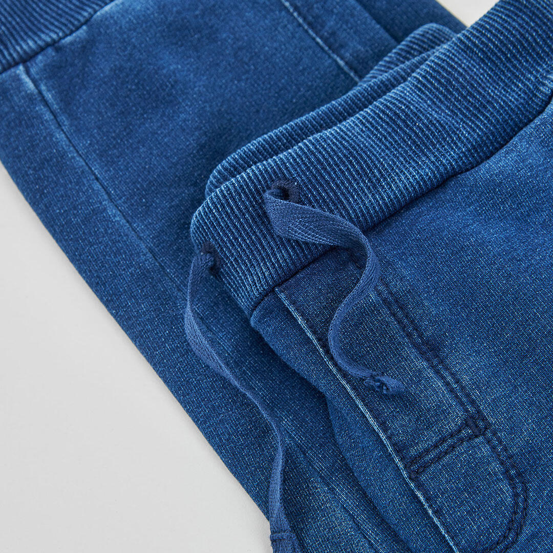 Pantalón niño felpa denim azul 4/4