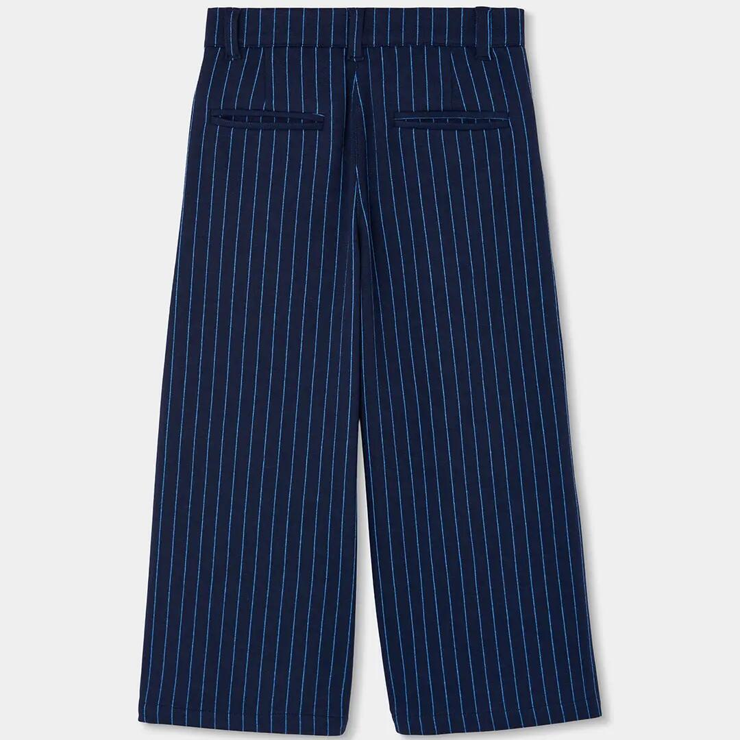Pantalón punto niña azul marino listado 2/4