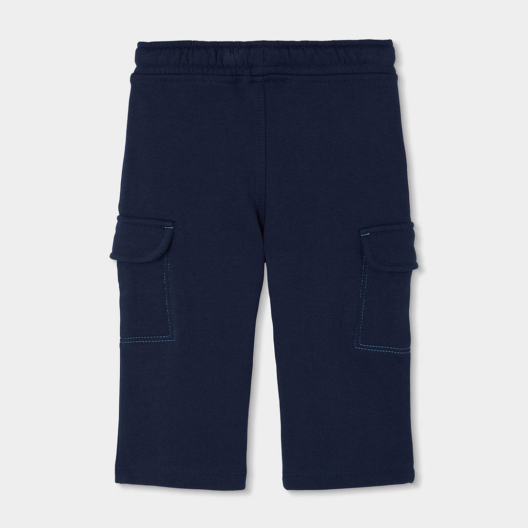 Pantalón felpa niño azul marino cargo 2/4