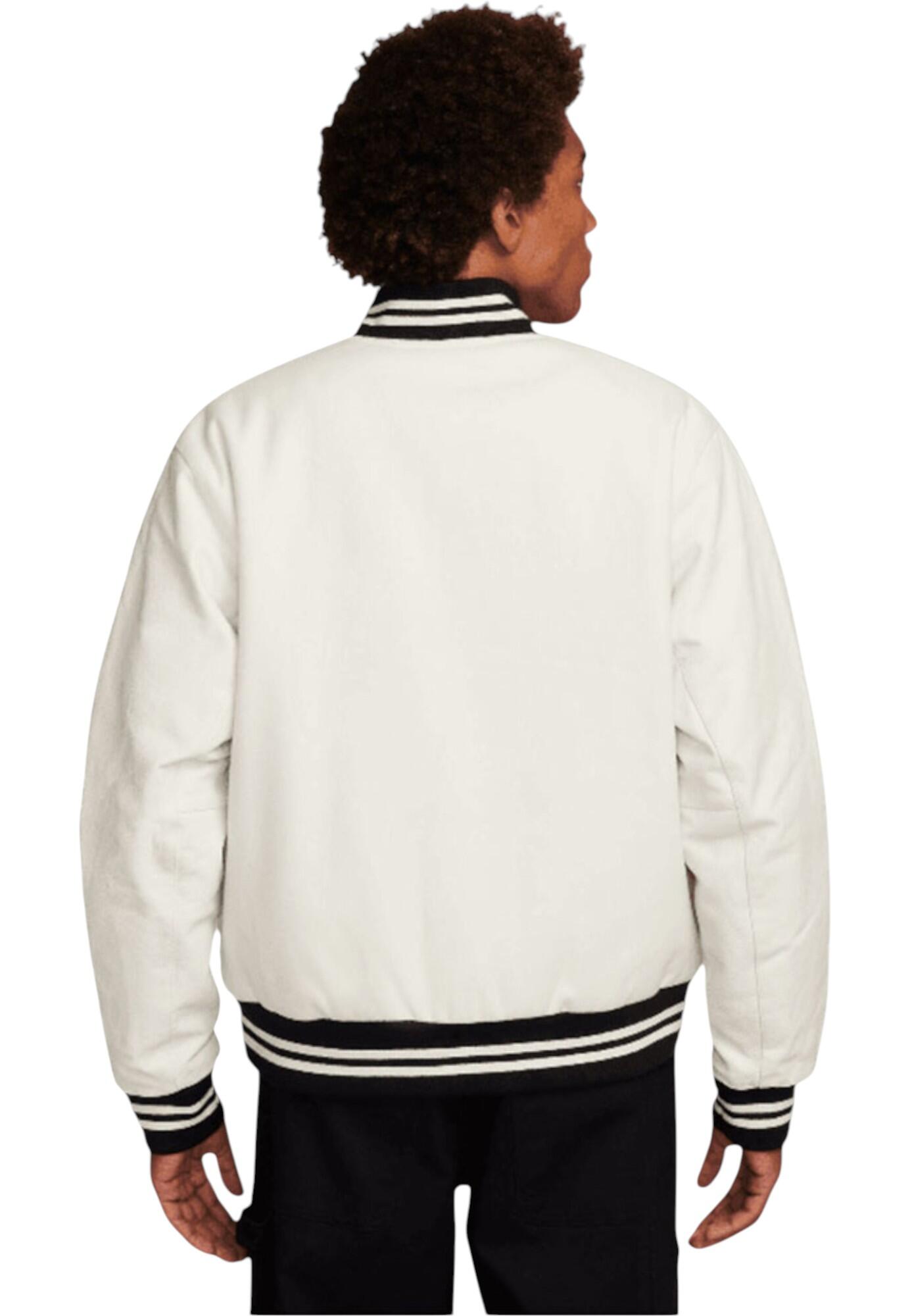 Nike Sportswear - Giacca M NK AU VARSITY JKT LTHR SLV in Lana per uomo 2/4