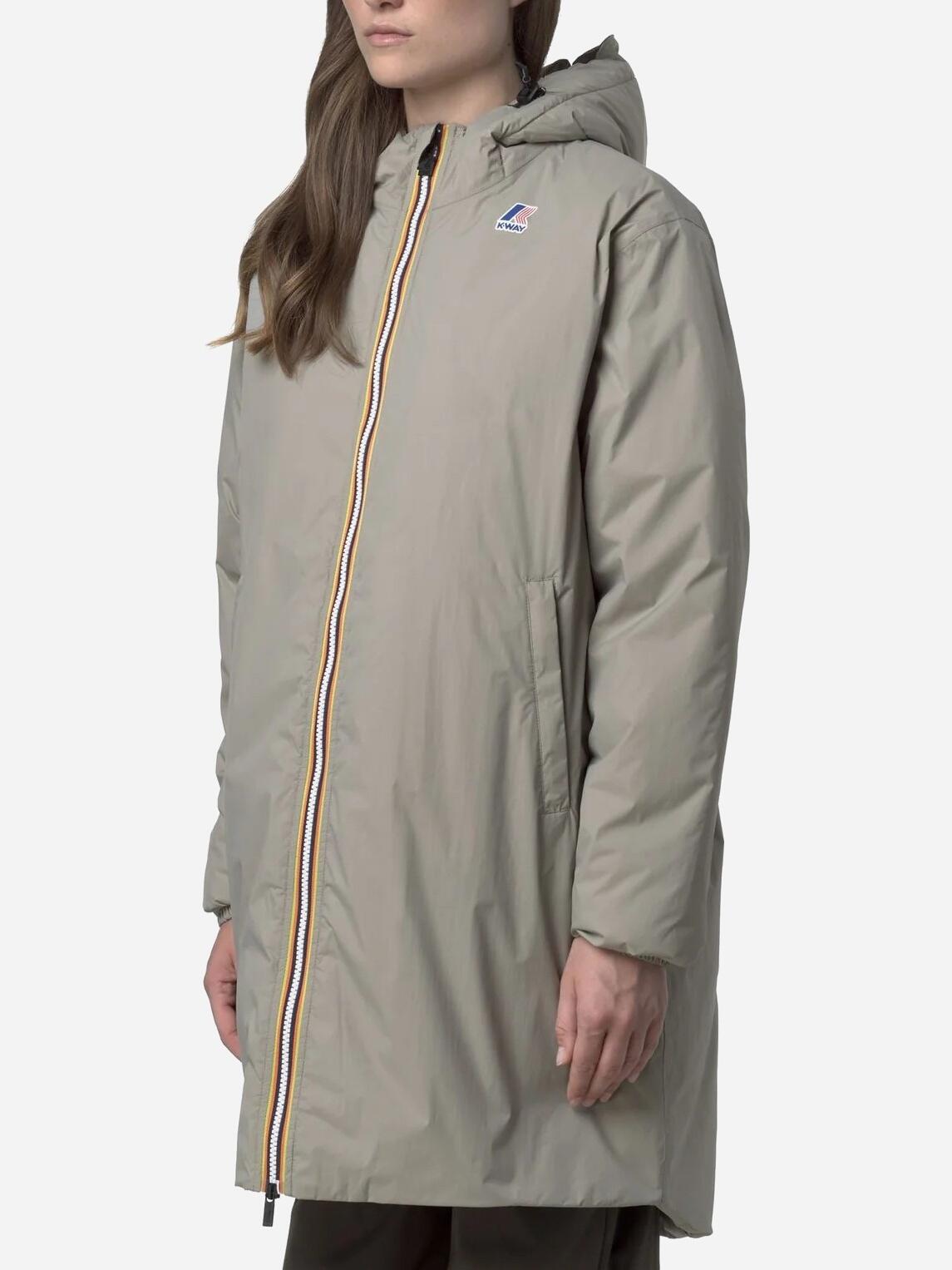 Blouson K-WAY 4.0 Eiffel East Orsetto 633 Green Oak 3/4
