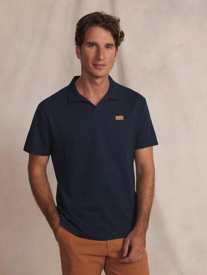Polo - homme - manches courtes - WALLYPOL - bleu marine