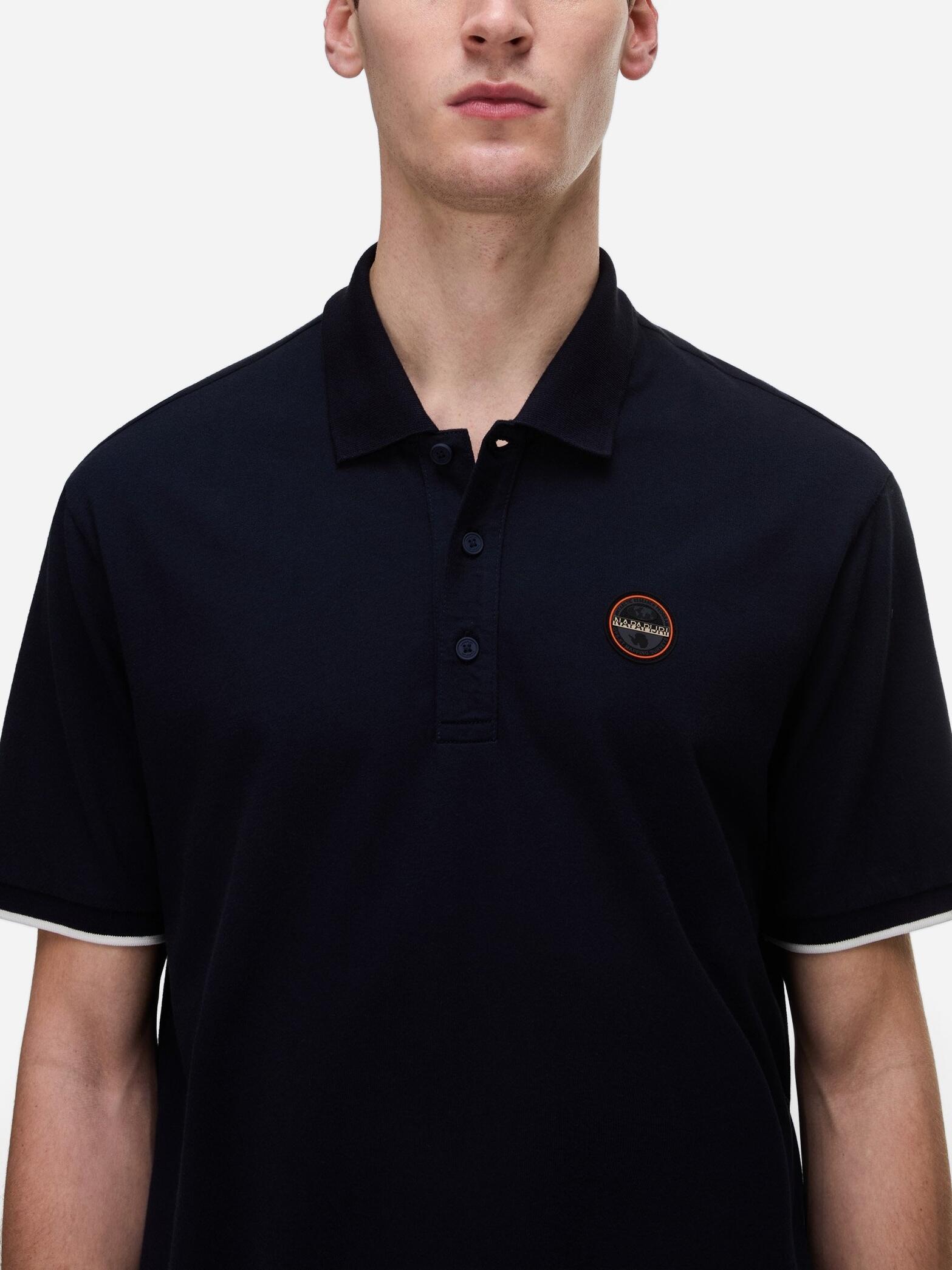 Polo Napapijri E-badge Ss 1 Blu Marine 3/6