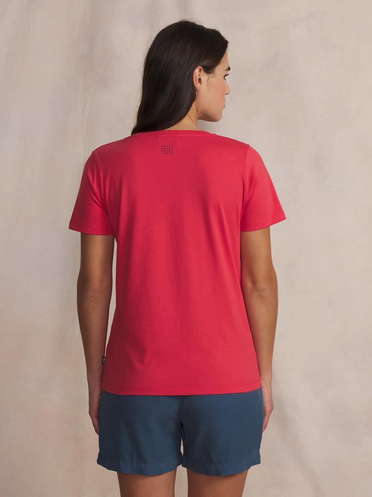 T-shirt manches courtes femme NAMIATEE Hibiscus, 100% coton 2/5