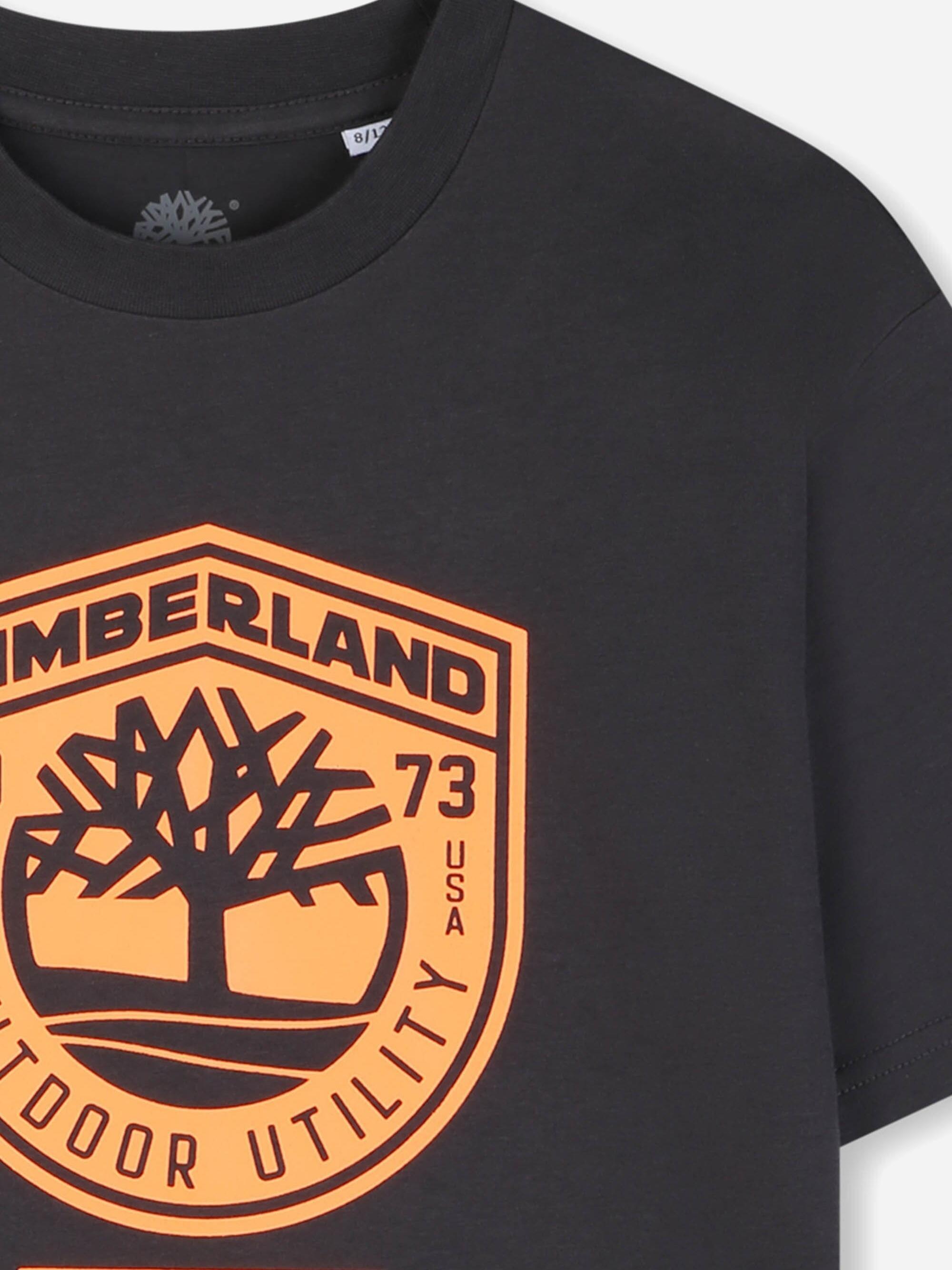 Tee Shirt Garçon Timberland T60791 066 Fusain 3/3
