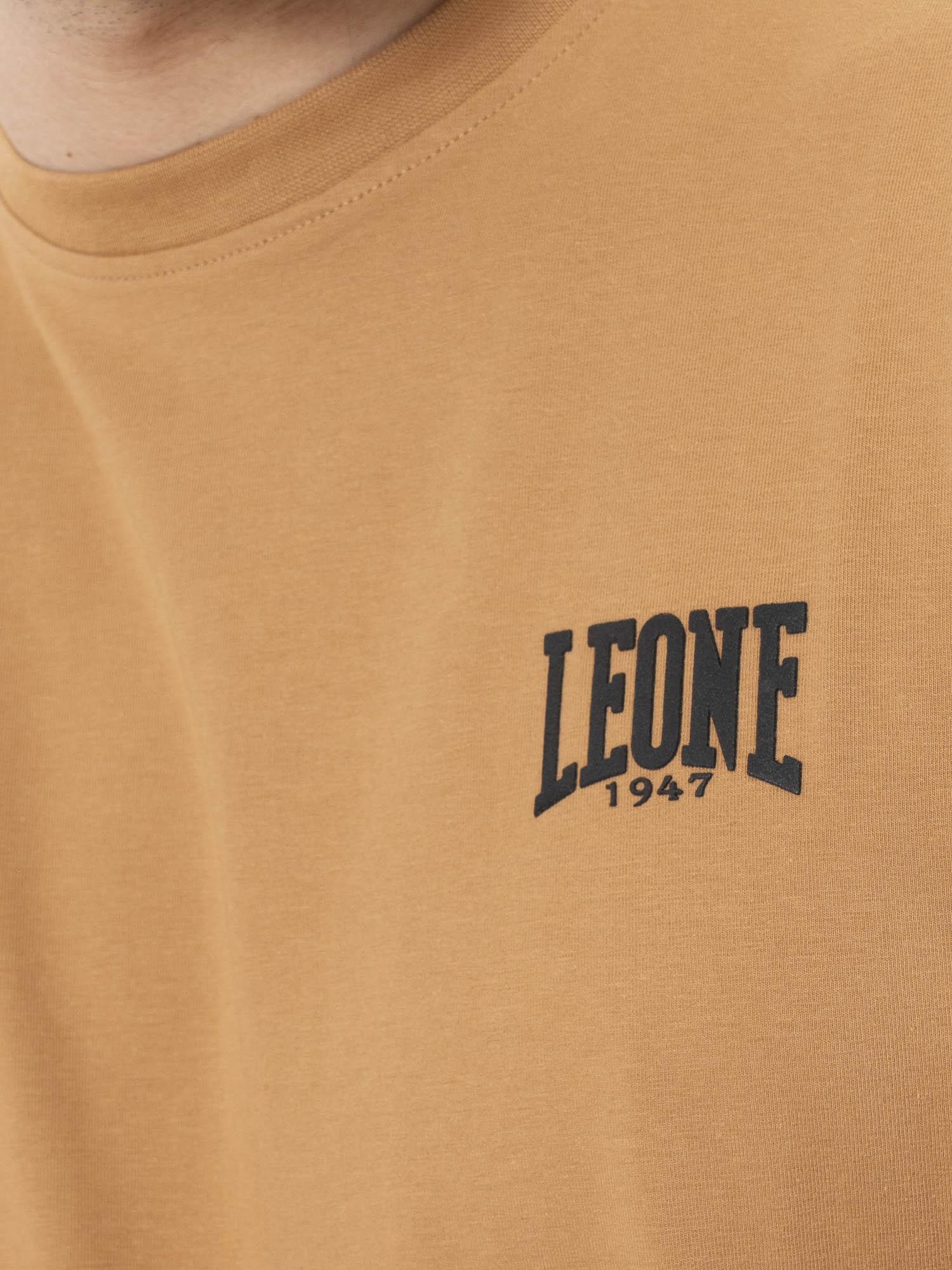 T-shirt da uomo in cotone elasticizzato a manica corta con logo piccolo "Basic" 3/5