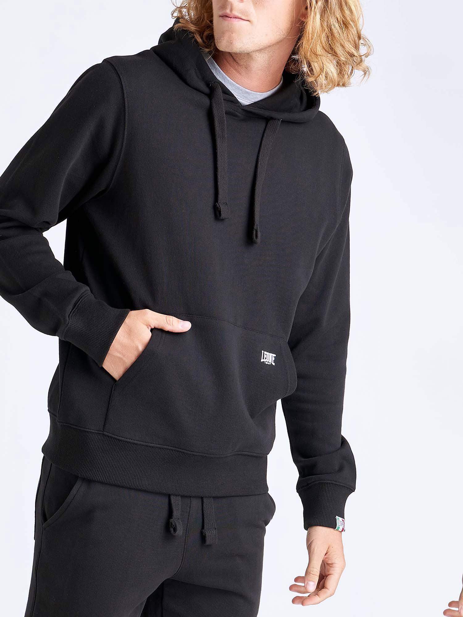 Felpa da uomo cappuccio e tascone logo piccolo Basic 5/6