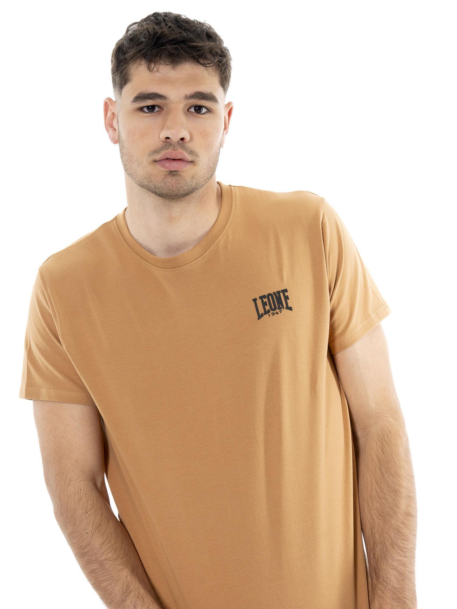 T-shirt da uomo in cotone elasticizzato a manica corta con logo piccolo "Basic" 5/5