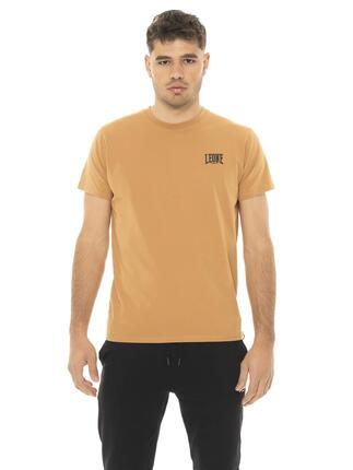 Kurzarm-T-Shirt für Herren aus Stretch-Baumwolle mit kleinem „Basic“-Logo