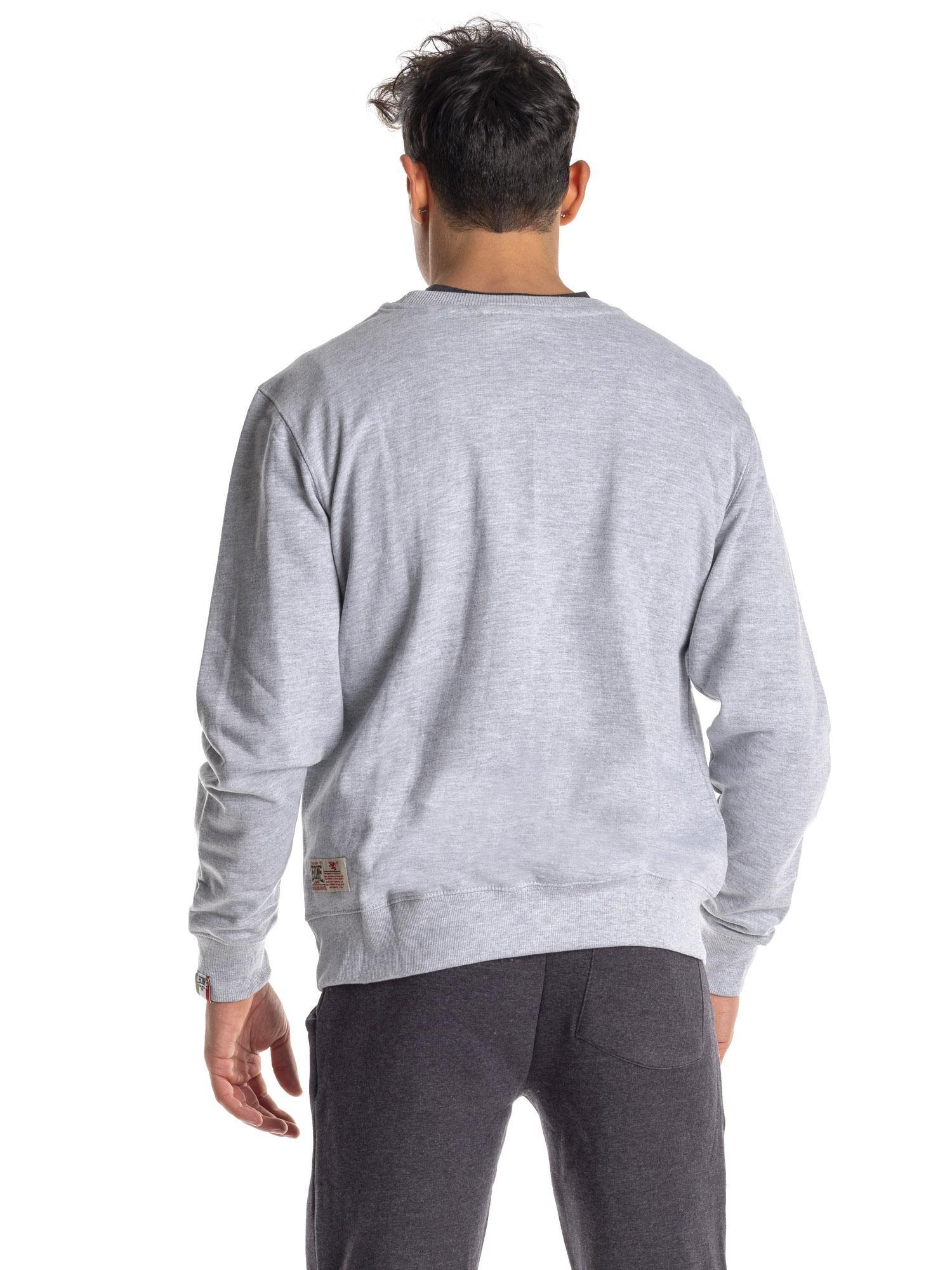 Felpa da uomo a girocollo logo grande Basic 4/6