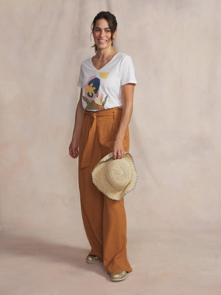 T-shirt manches courtes Femme SABBATEE Arctique - 100% coton 3/5