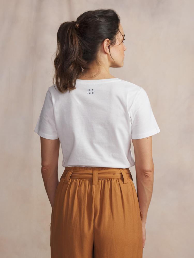 T-shirt manches courtes Femme SABBATEE Arctique - 100% coton 2/5
