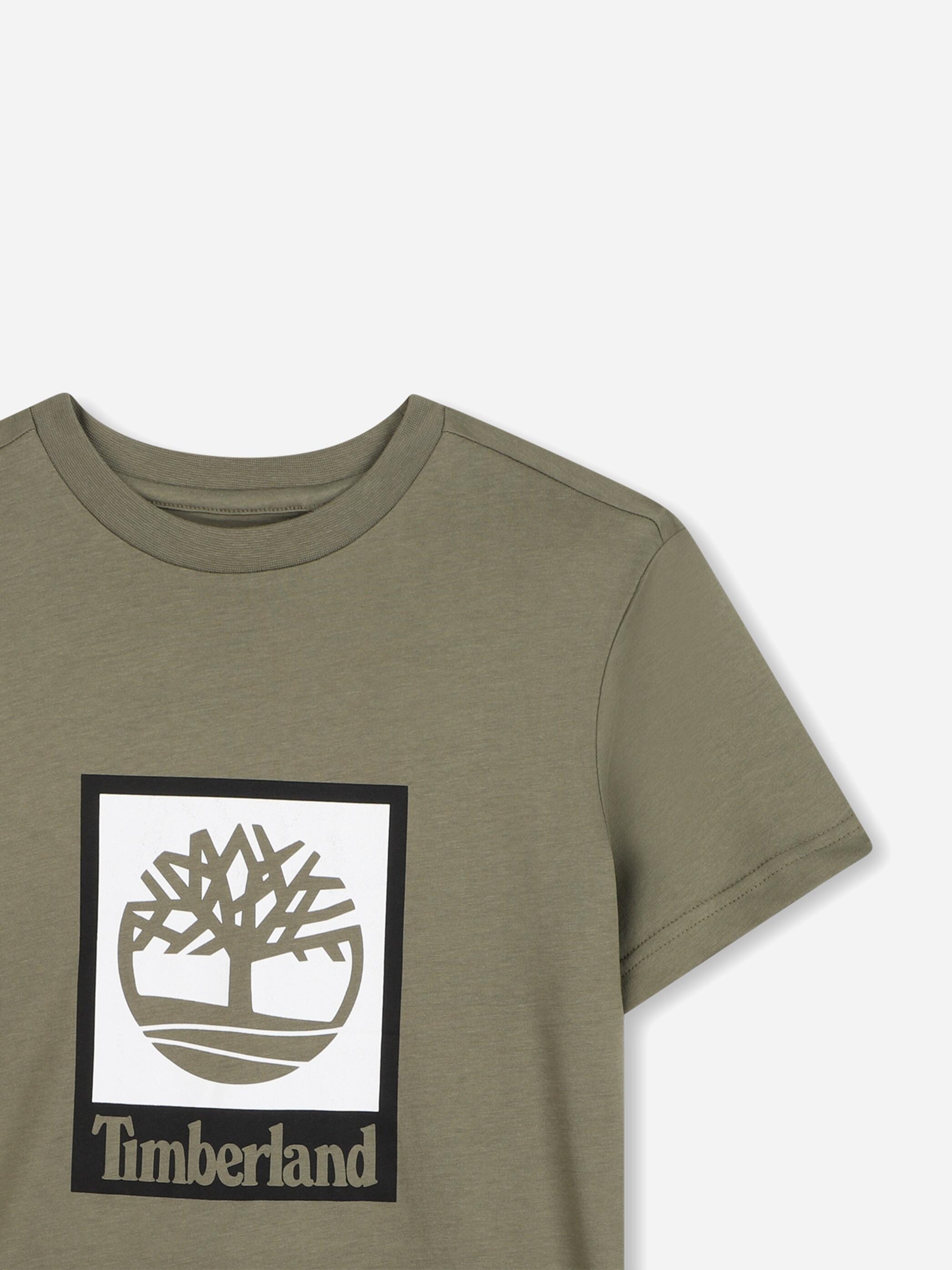 Tee Shirt Garçon Timberland T60969 724 Tilleul 3/3