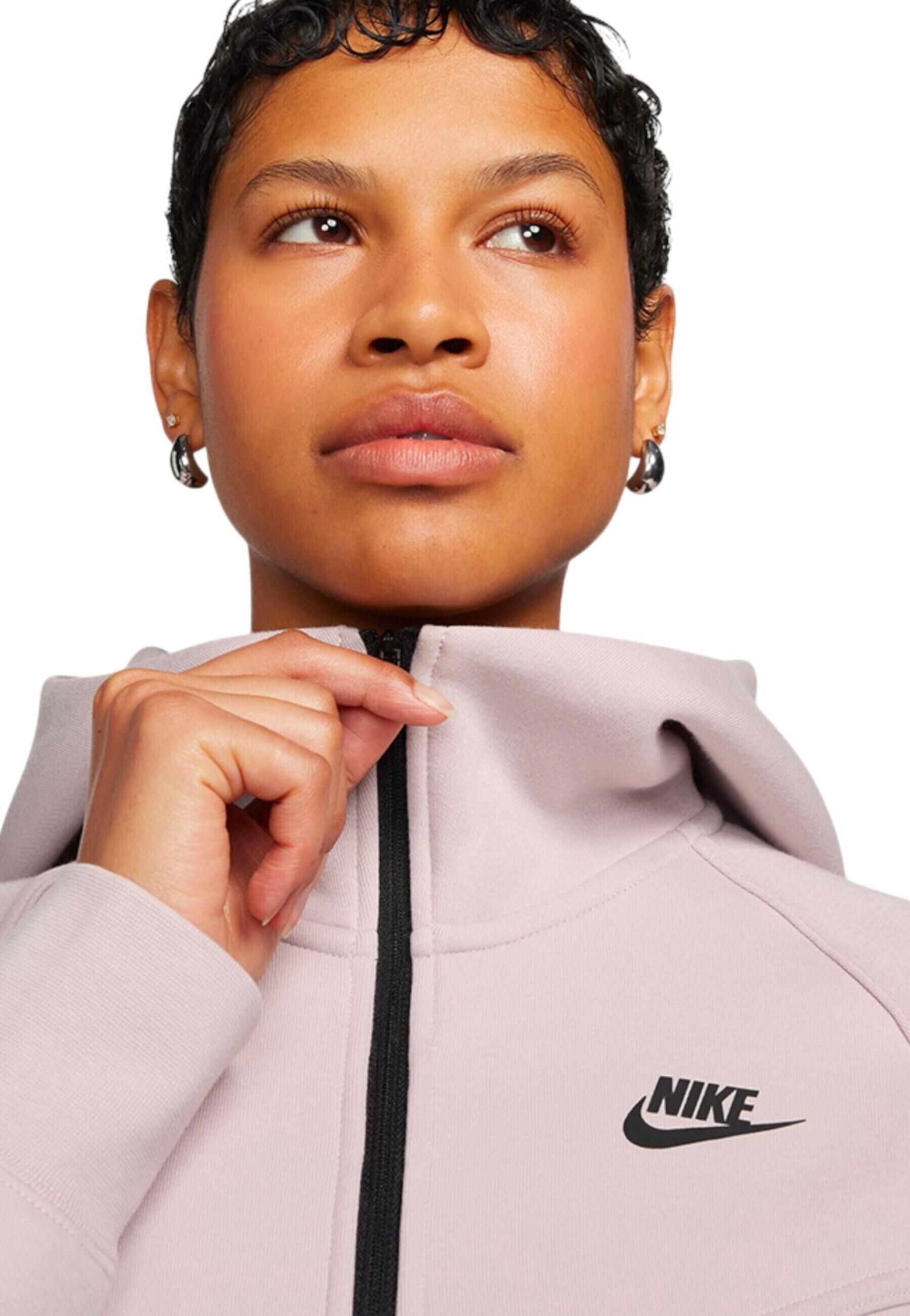 Nike Sportswear - Felpa W NSW TCH FLC WR FZ HDY in cotone per donna 3/6