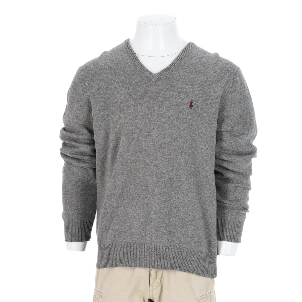 Second life - Polo Ralph Lauren Men’s Grey V-Neck Sweater - Excellent