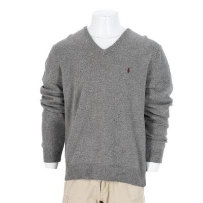 Second hand - Maglione uomo scollo a V grigio - Stato eccellente