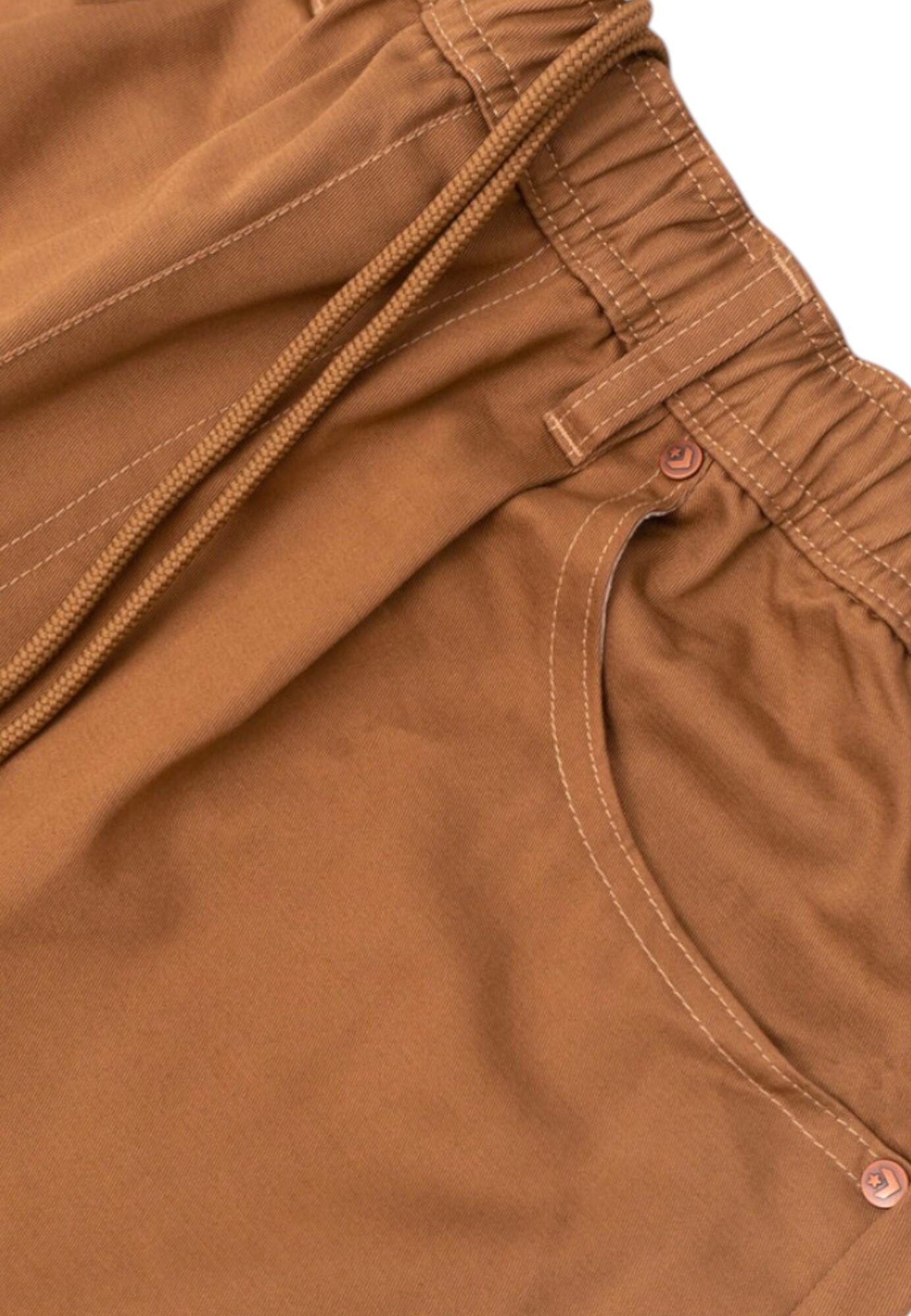 Converse - Pantaloni tuta 5 POCKET PANT SAND DUNE in cotone per uomo 3/5