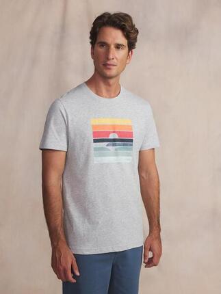 T-shirt manches courtes homme KERANTEE - Blanc/écru